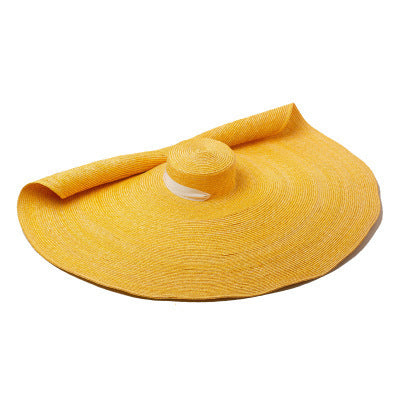 Women's Fashion Temperament Large Brim With Straw Hat