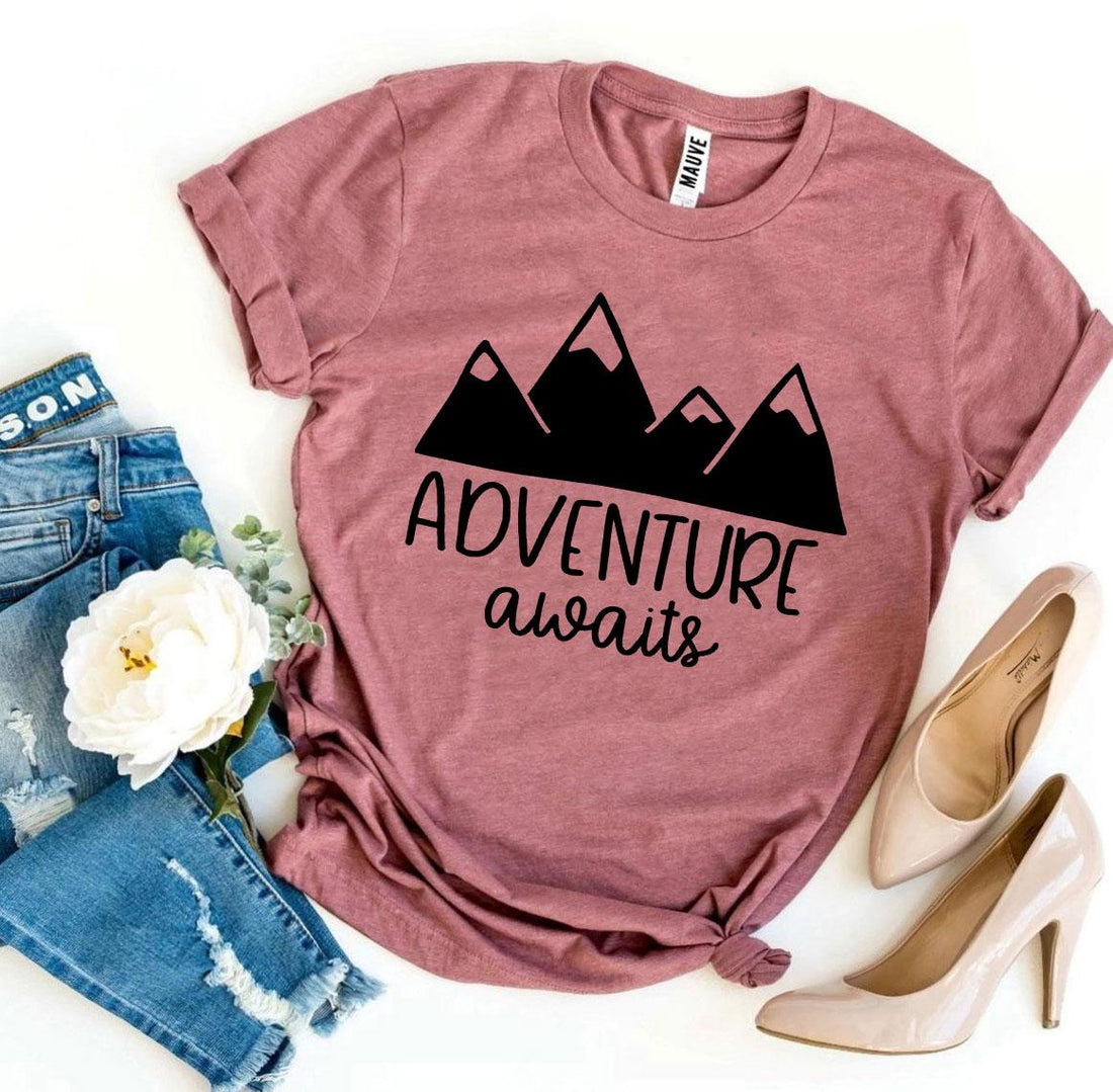 Adventure Awaits T-Shirt - Divine Janisal Design