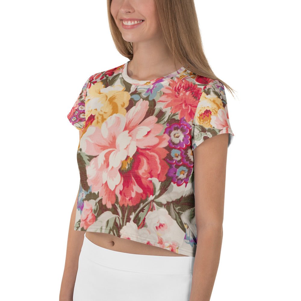 All - Over Print Crop Tee - Divine Janisal Design