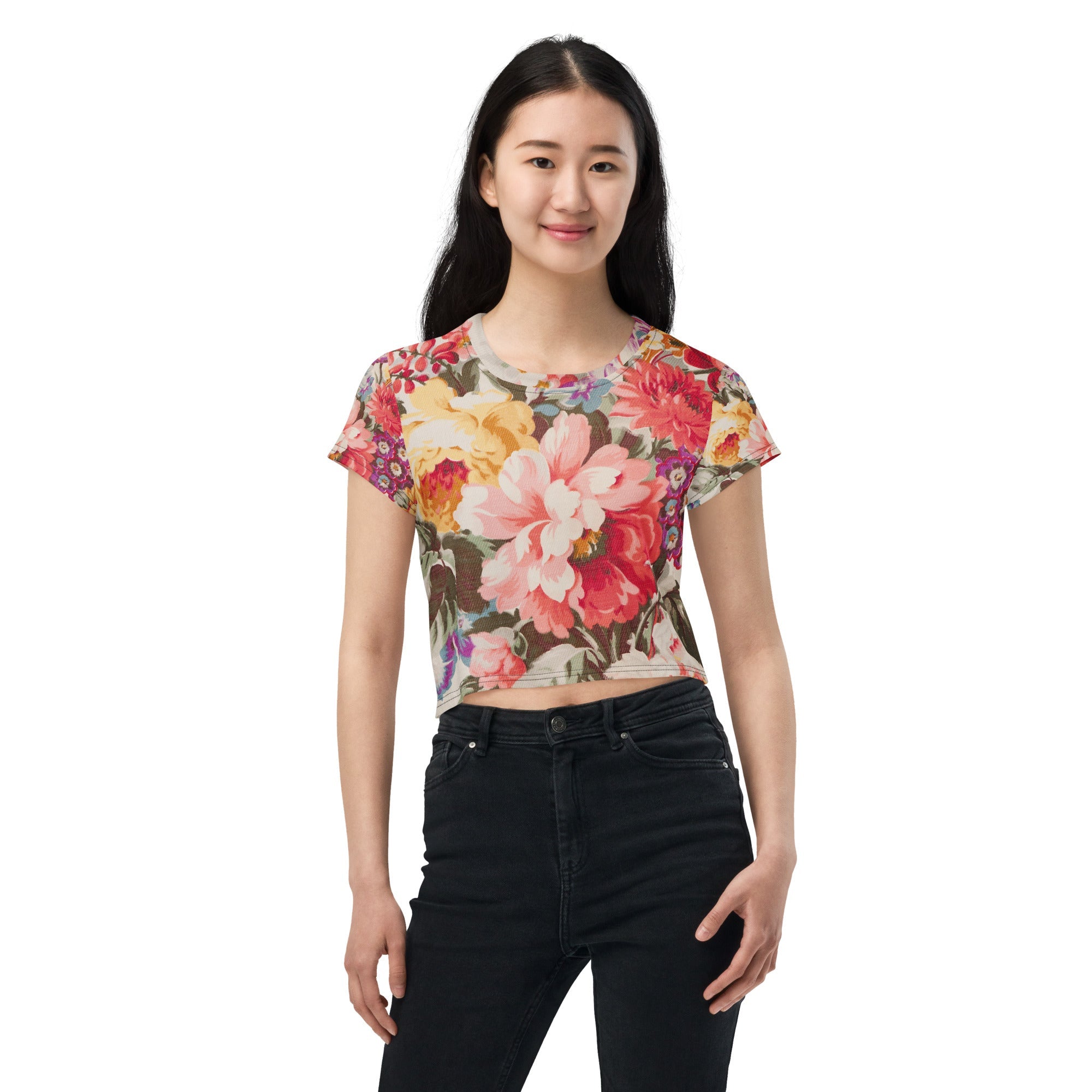 All - Over Print Crop Tee - Divine Janisal Design