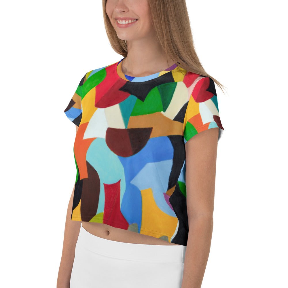 All - Over Print Crop Tee - Divine Janisal Design