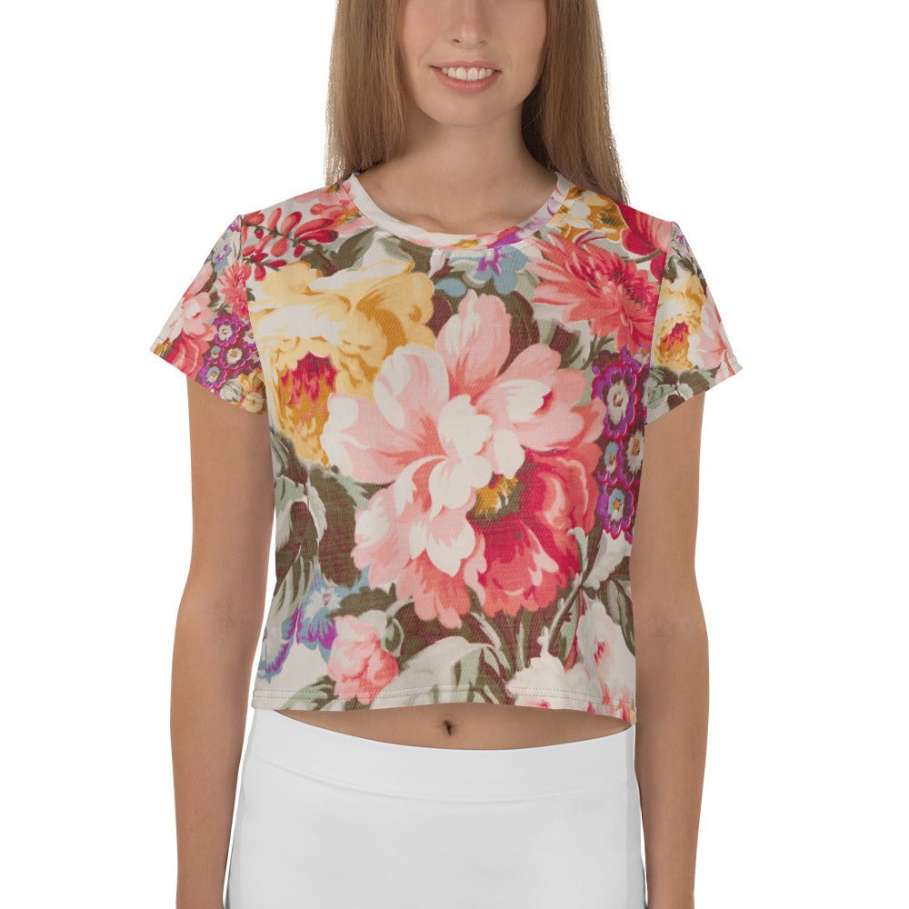 All - Over Print Crop Tee - Divine Janisal Design