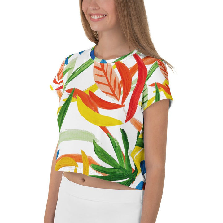 All - Over Print Crop Tee - Divine Janisal Design