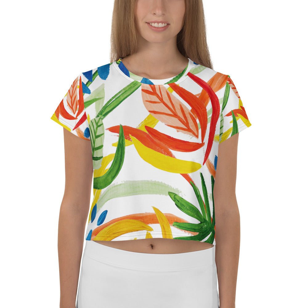 All - Over Print Crop Tee - Divine Janisal Design