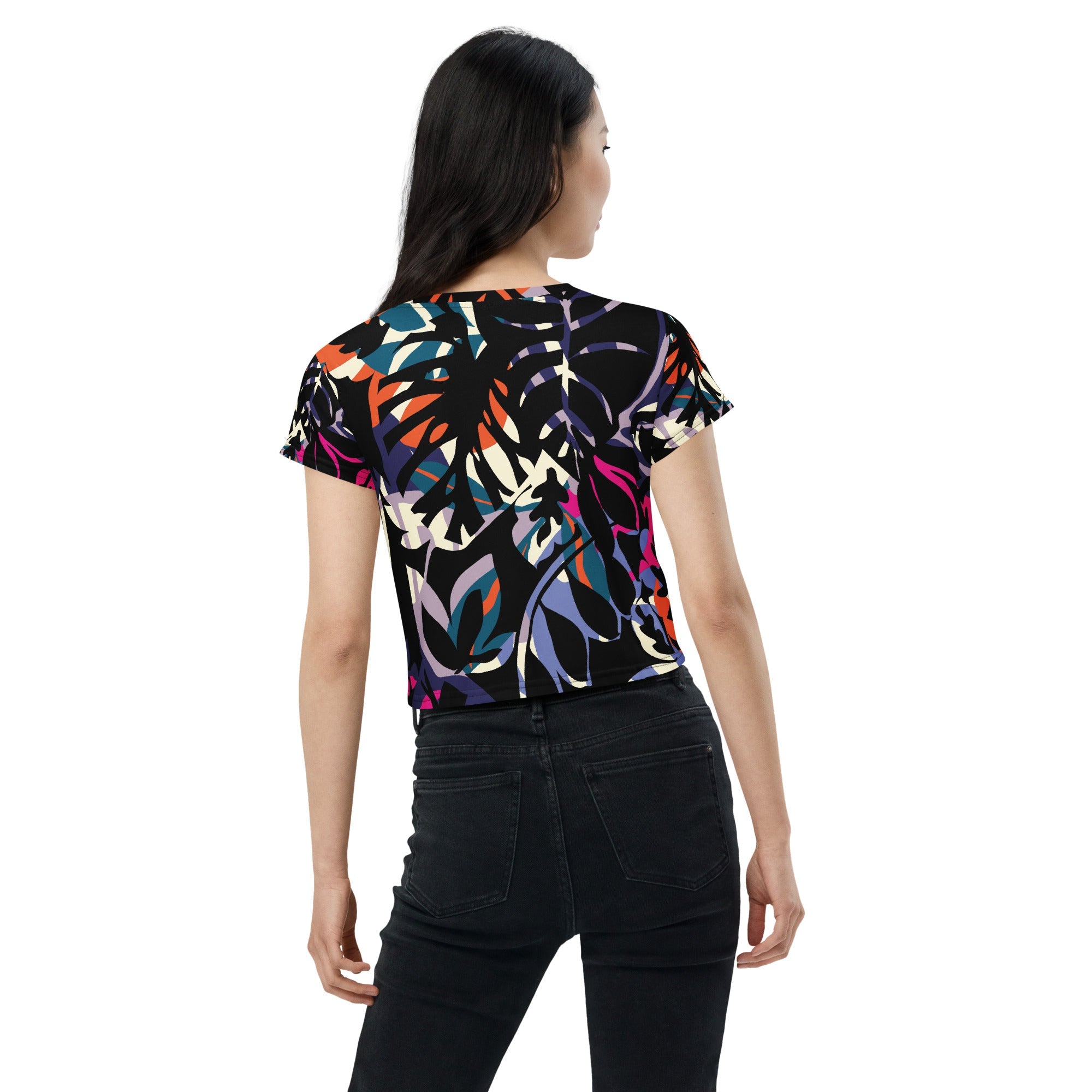 All - Over Print Crop Tee - Divine Janisal Design