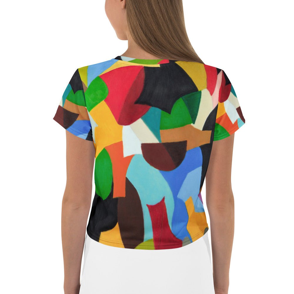 All - Over Print Crop Tee - Divine Janisal Design