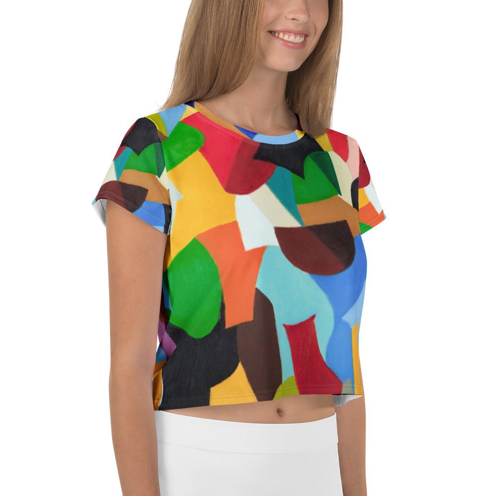 All - Over Print Crop Tee - Divine Janisal Design