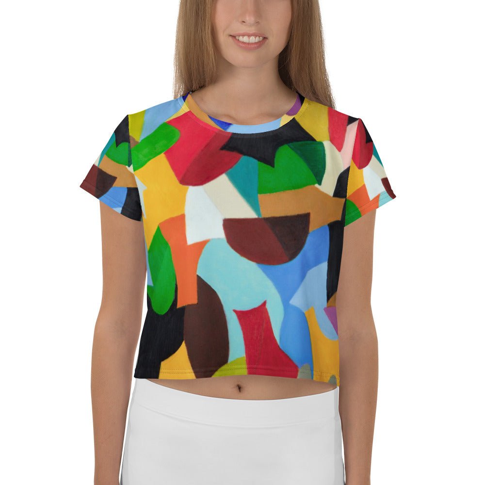 All - Over Print Crop Tee - Divine Janisal Design