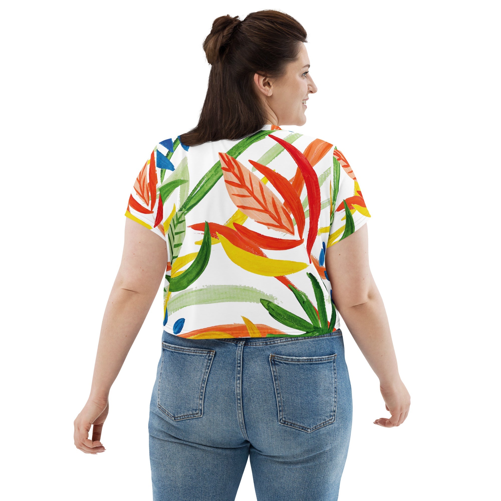 All - Over Print Crop Tee - Divine Janisal Design
