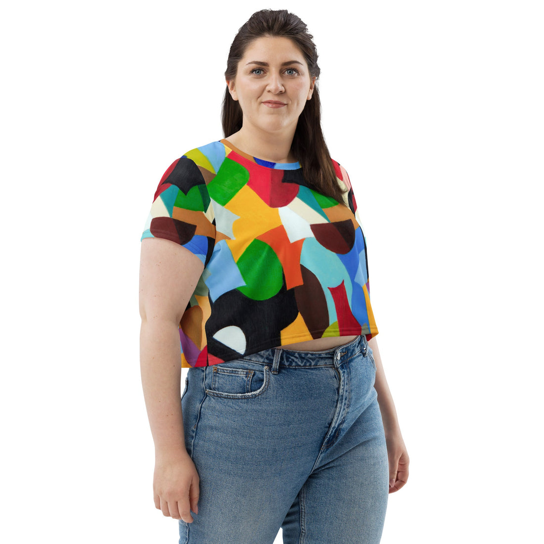 All - Over Print Crop Tee - Divine Janisal Design
