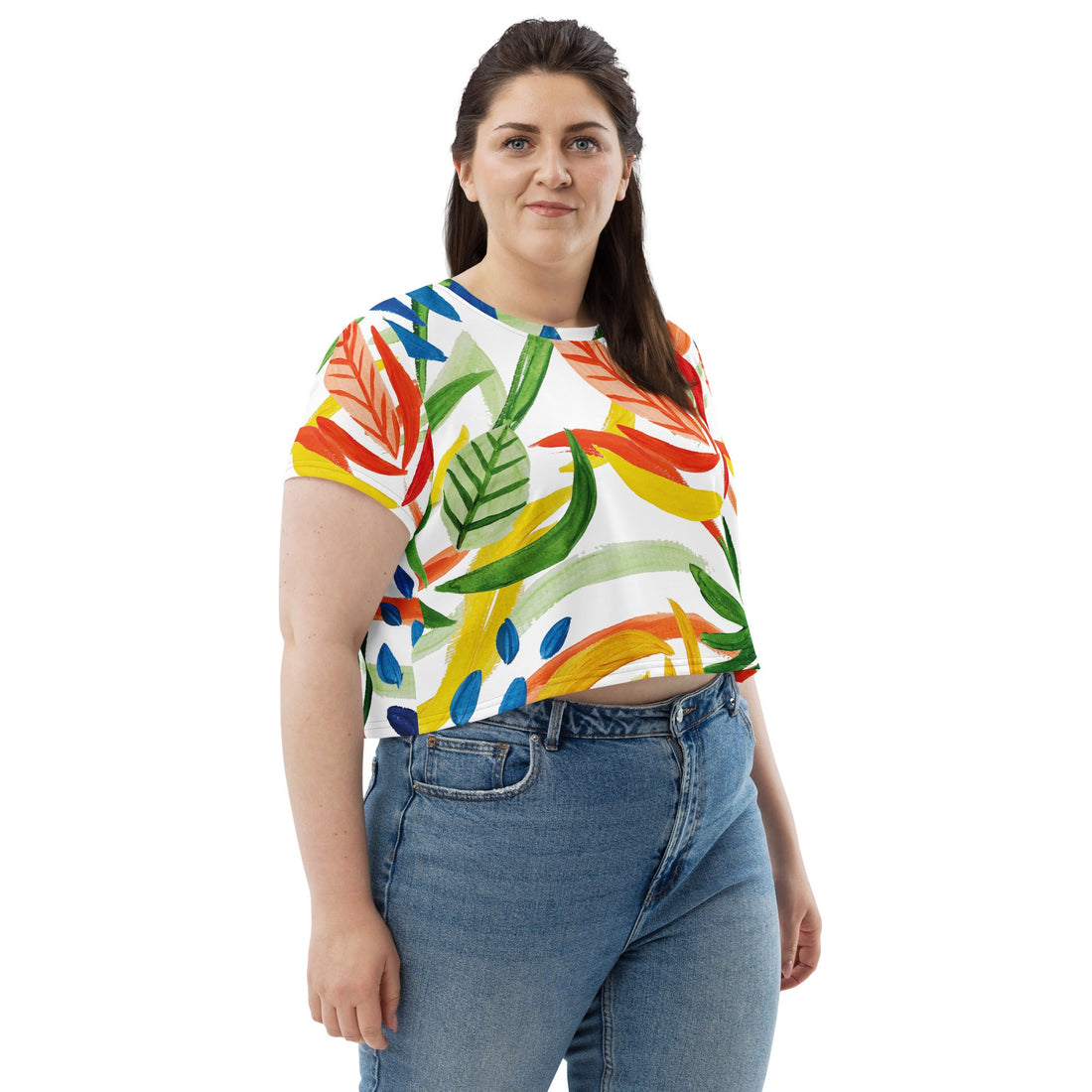 All - Over Print Crop Tee - Divine Janisal Design