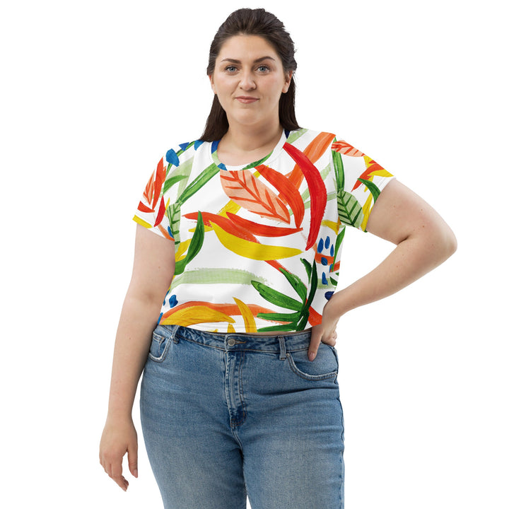 All - Over Print Crop Tee - Divine Janisal Design