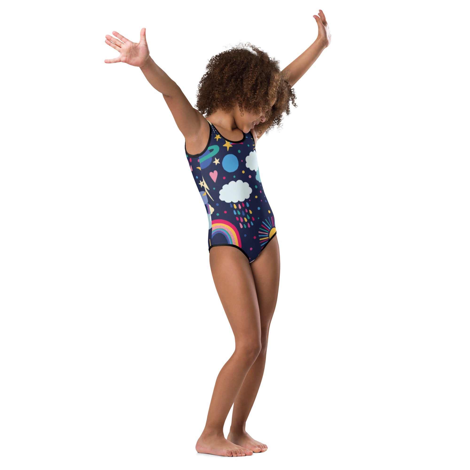 All - Over Print Kids Swimsuit - Divine Janisal Design