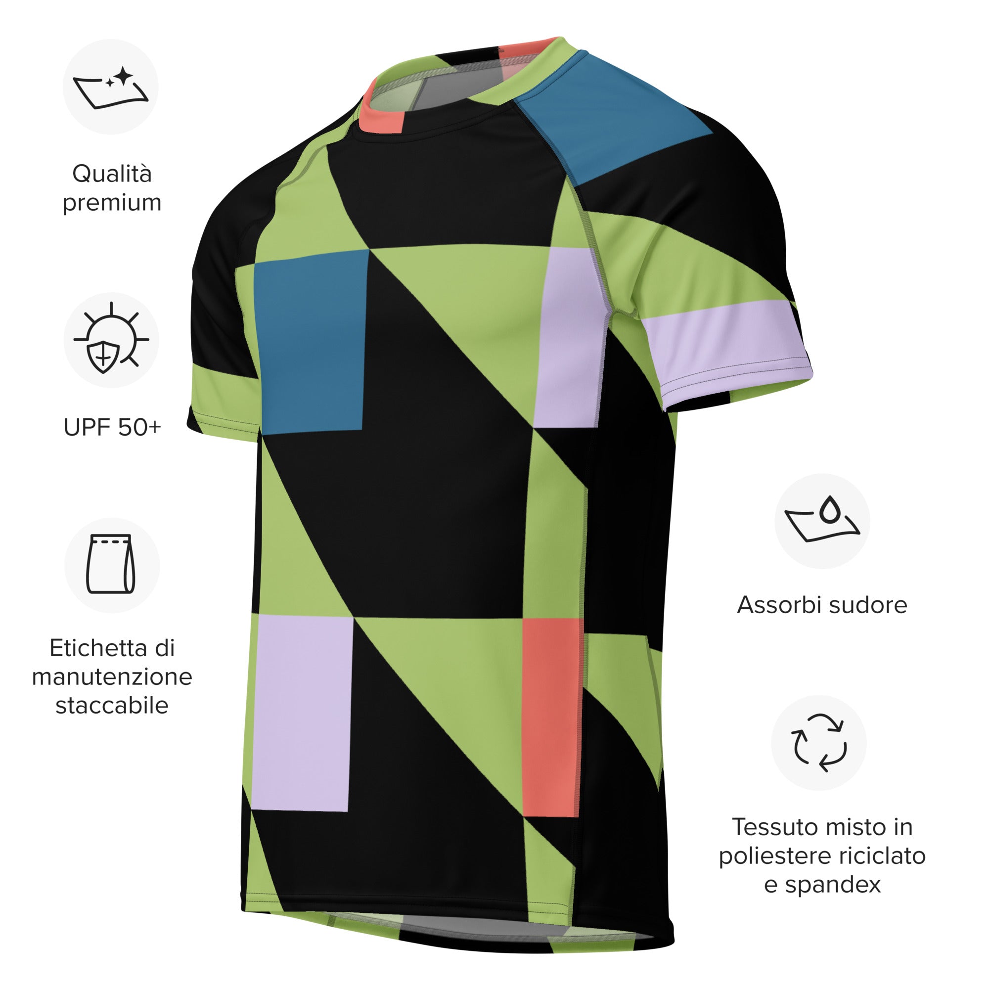 All - over print men’s rash guard - Divine Janisal Design