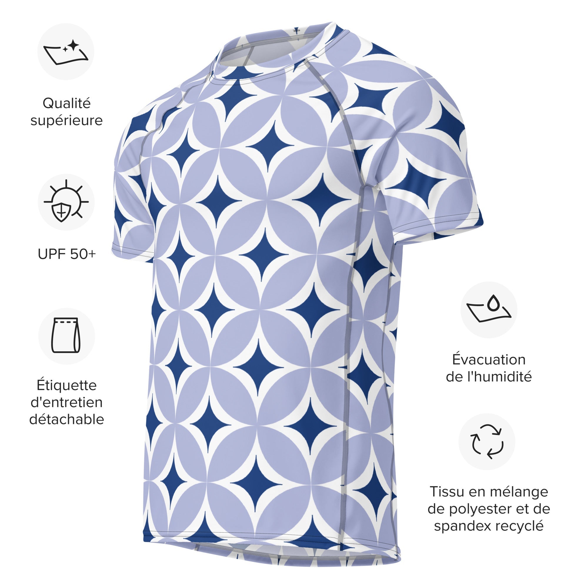 All - over print men’s rash guard - Divine Janisal Design