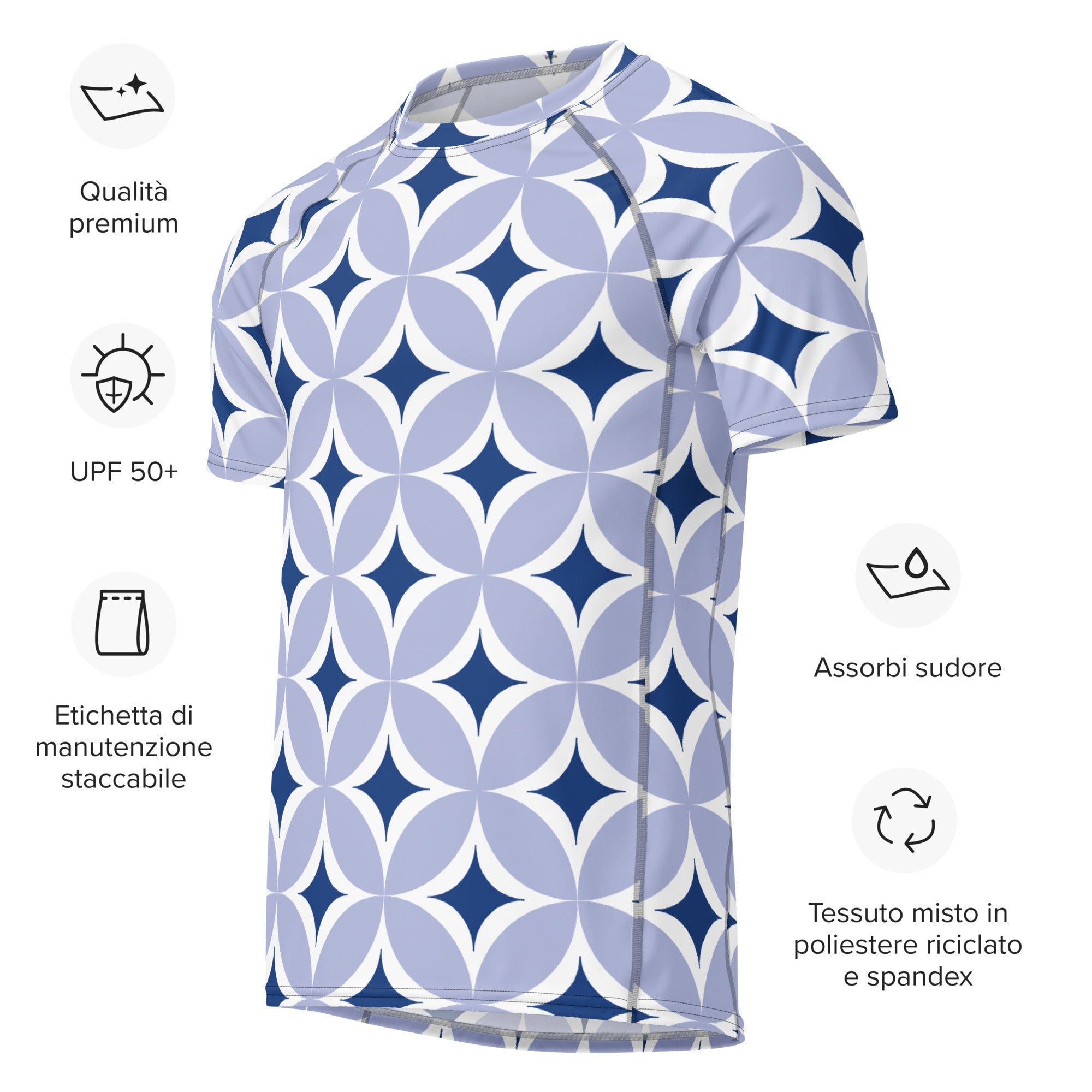 All - over print men’s rash guard - Divine Janisal Design