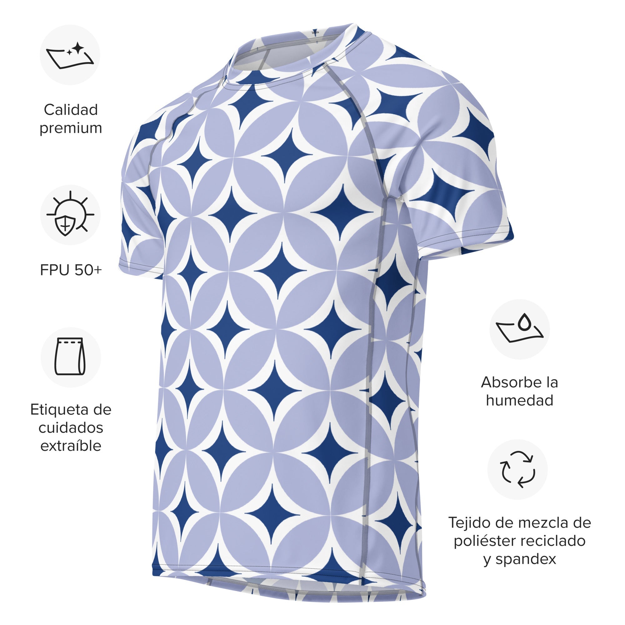 All - over print men’s rash guard - Divine Janisal Design