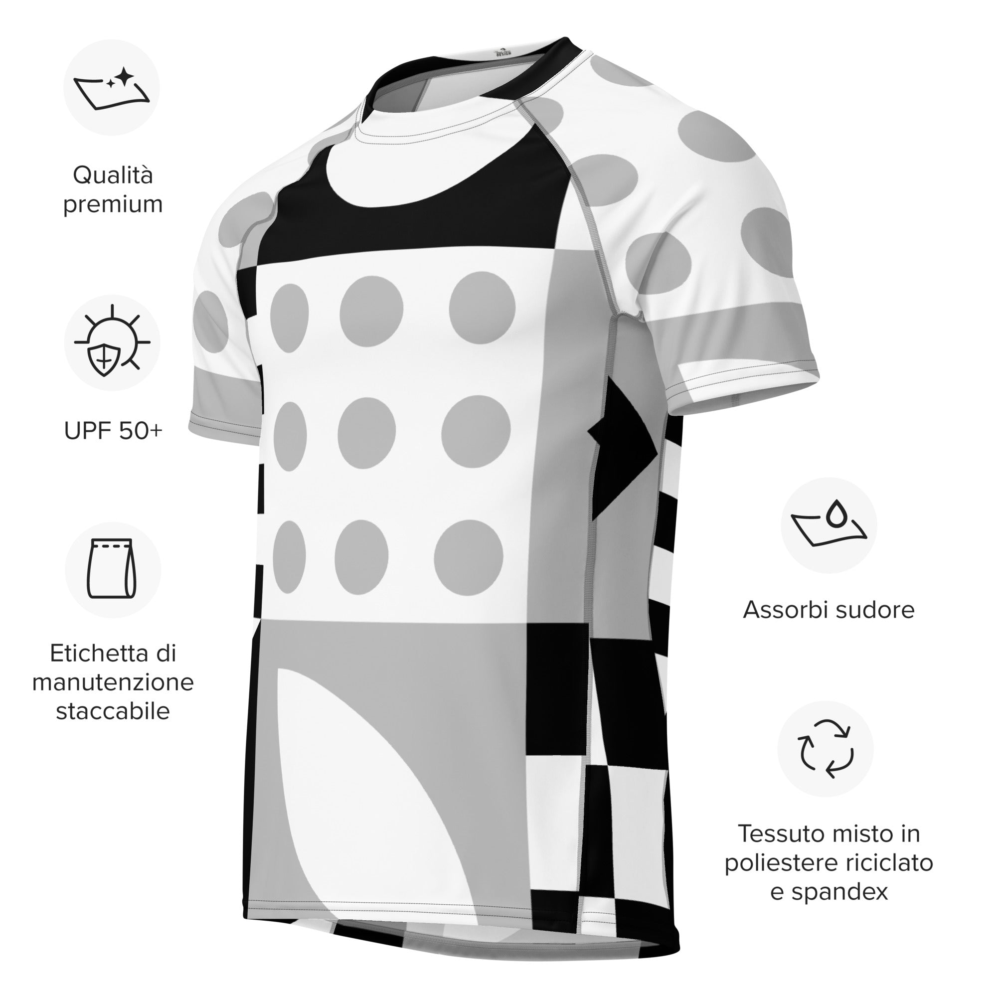 All - over print men’s rash guard - Divine Janisal Design