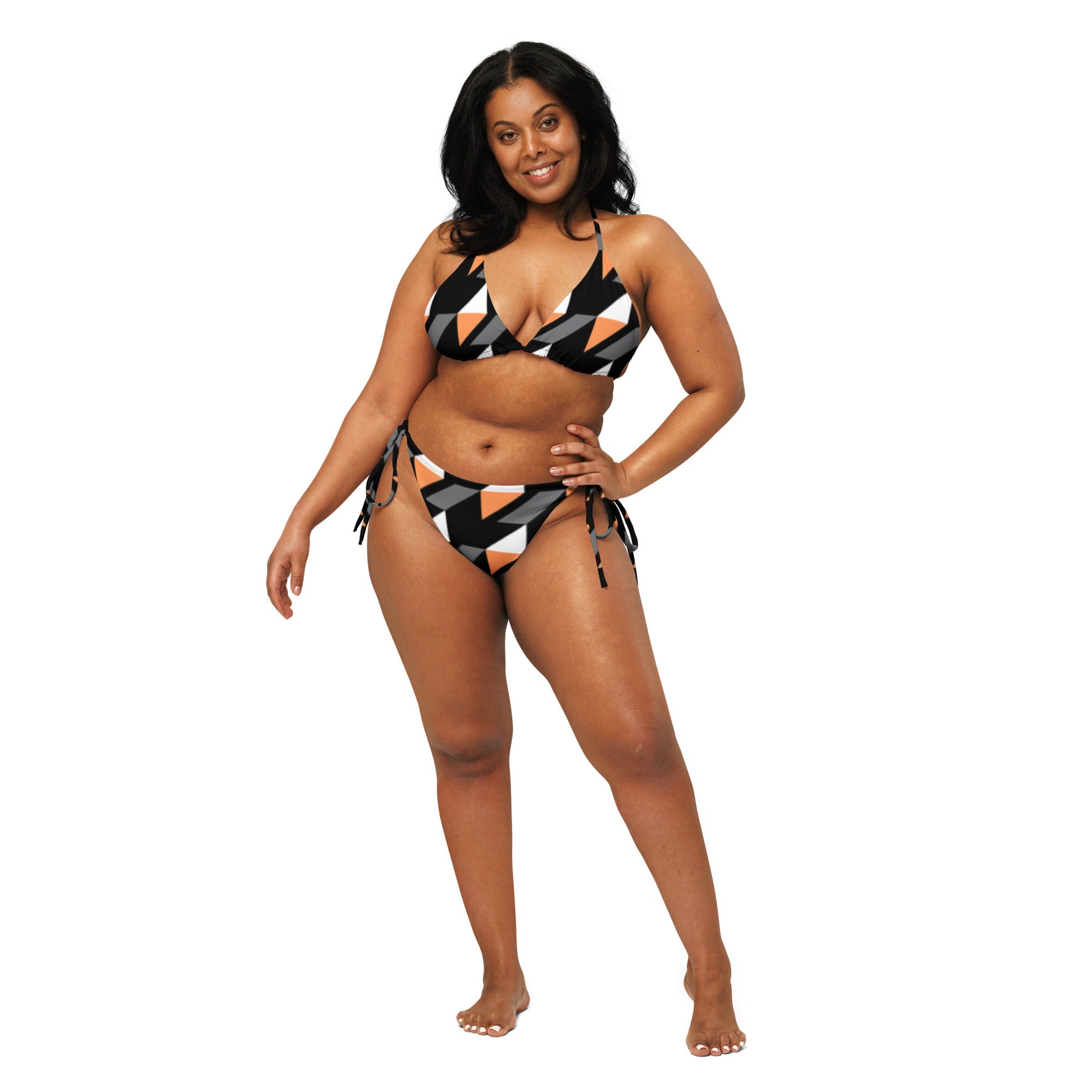 All - over print recycled string bikini - Divine Janisal Design
