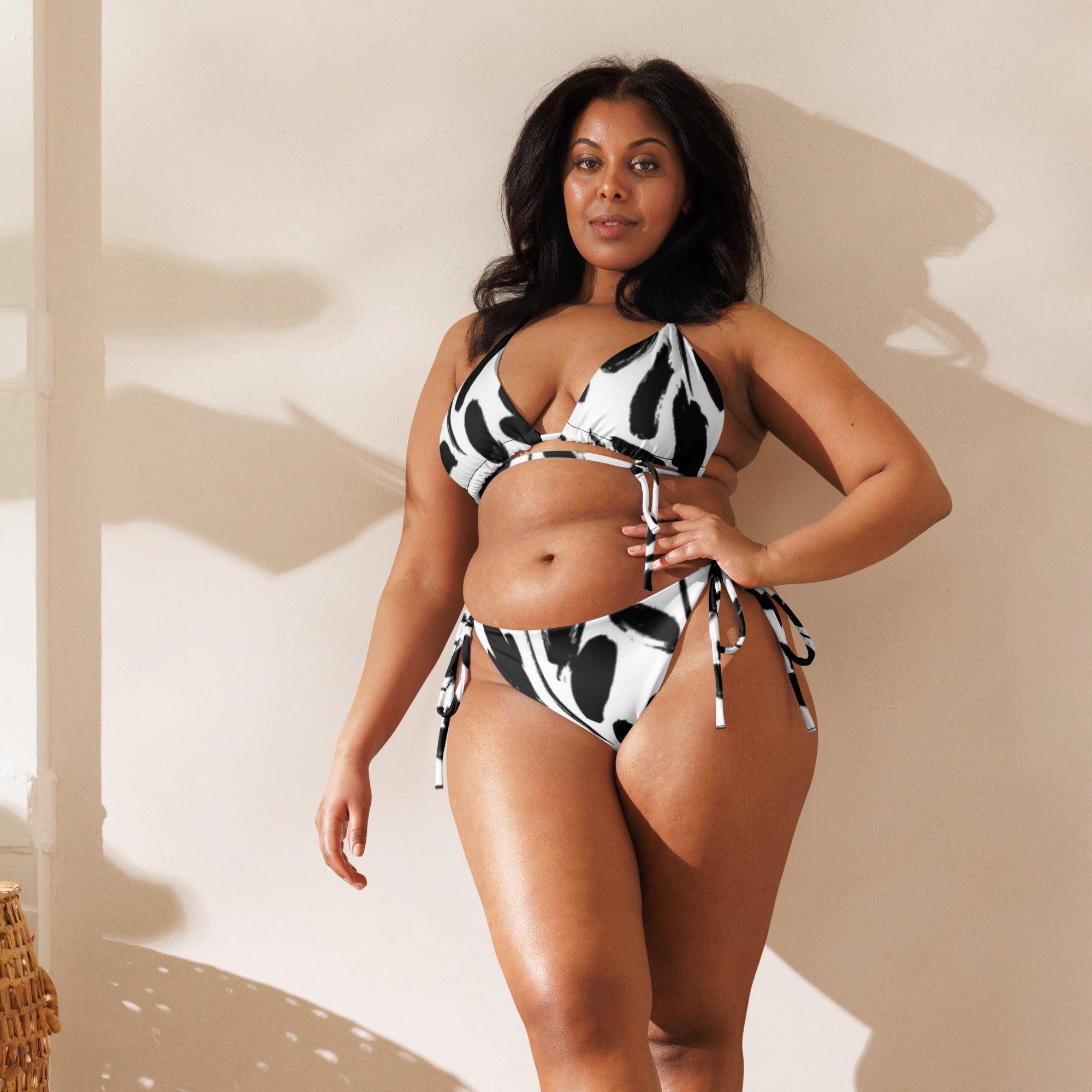 All - over print recycled string bikini - Divine Janisal Design