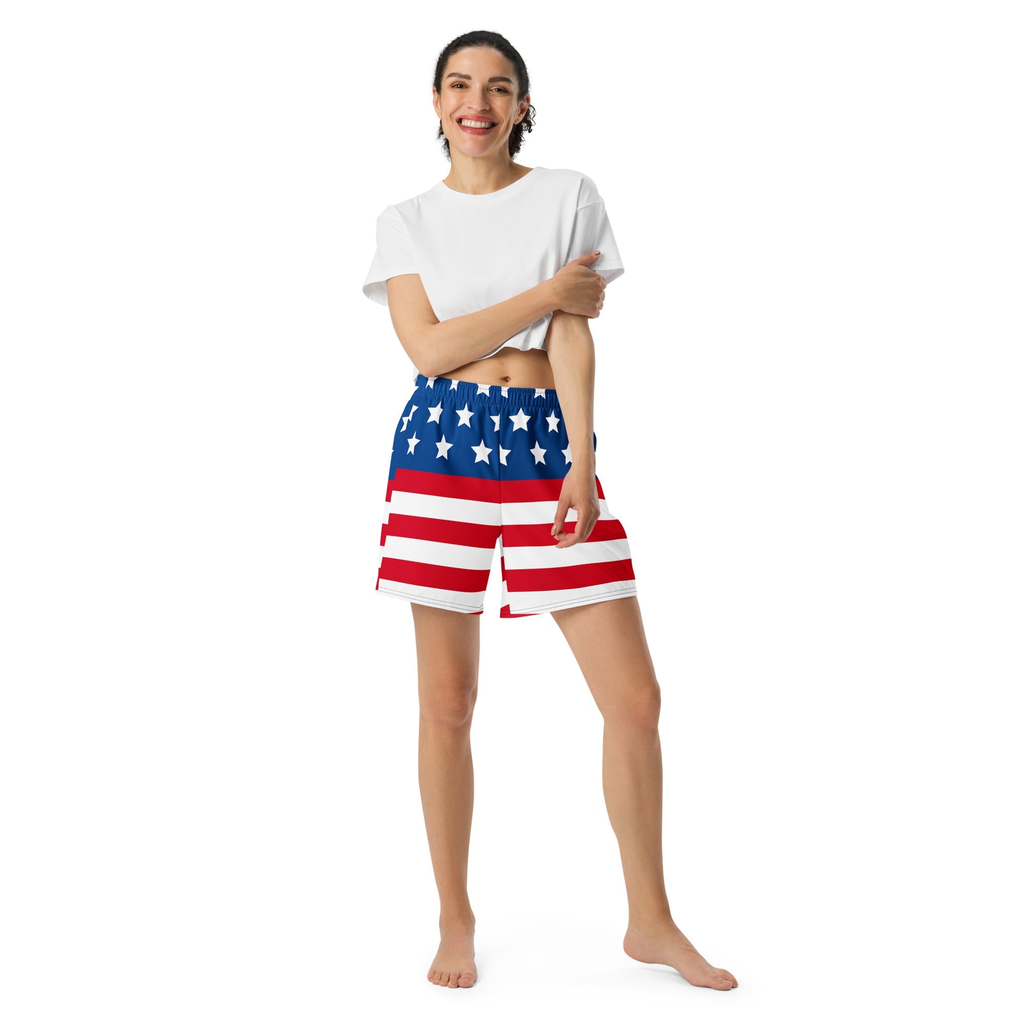 All - Over Print Unisex Athletic Long Shorts - Divine Janisal Design