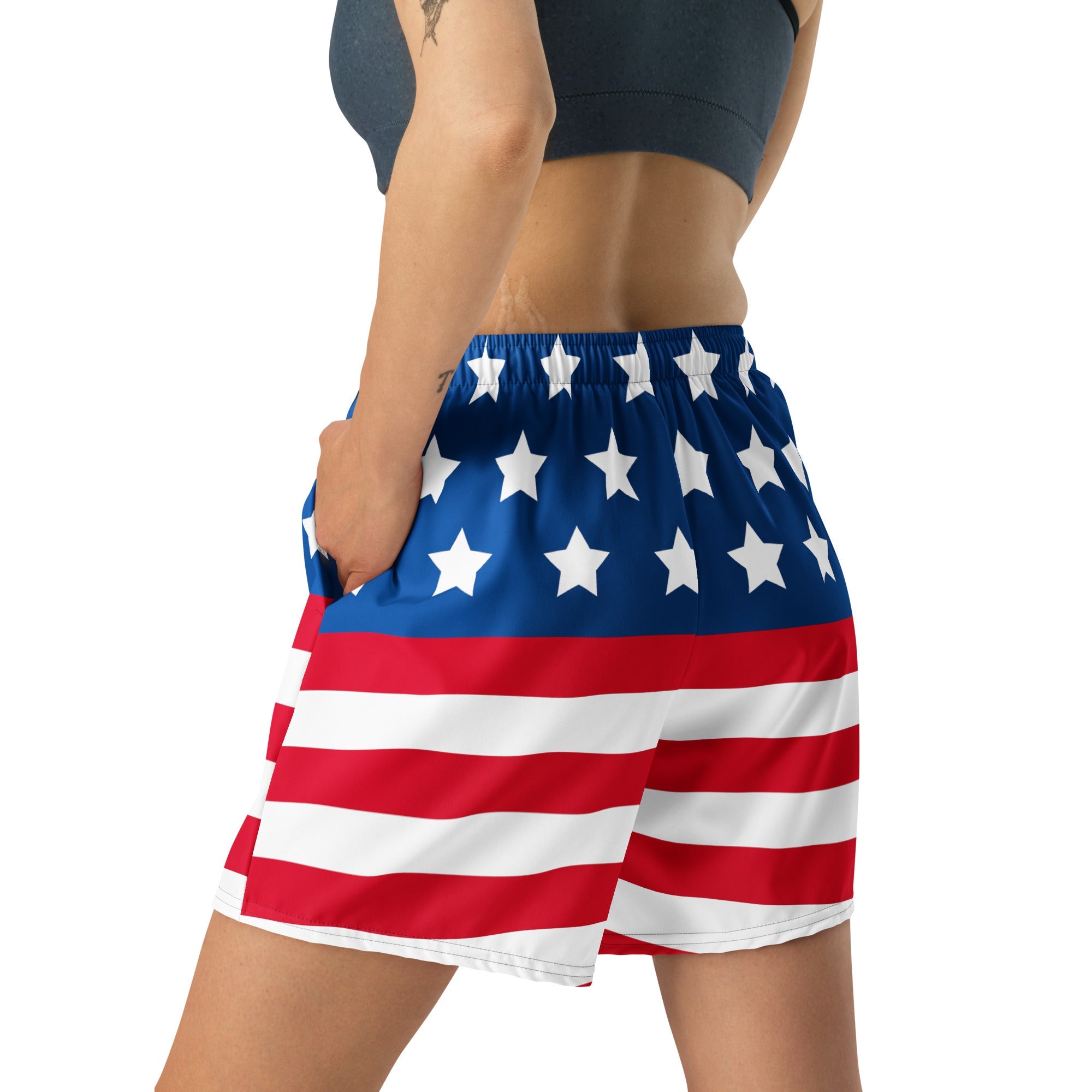 All - Over Print Unisex Athletic Long Shorts - Divine Janisal Design