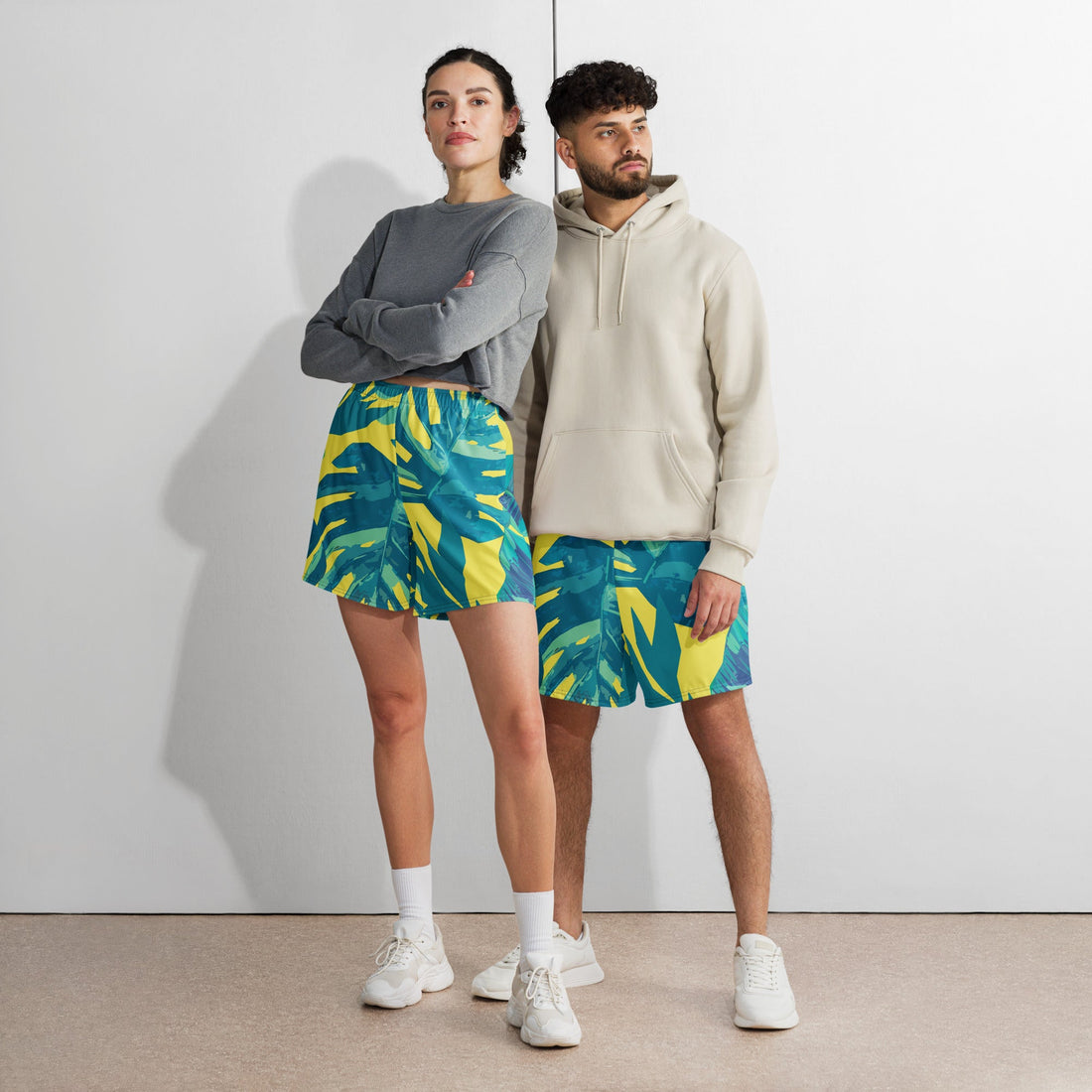 All - Over Print Unisex Athletic Long Shorts - Divine Janisal Design