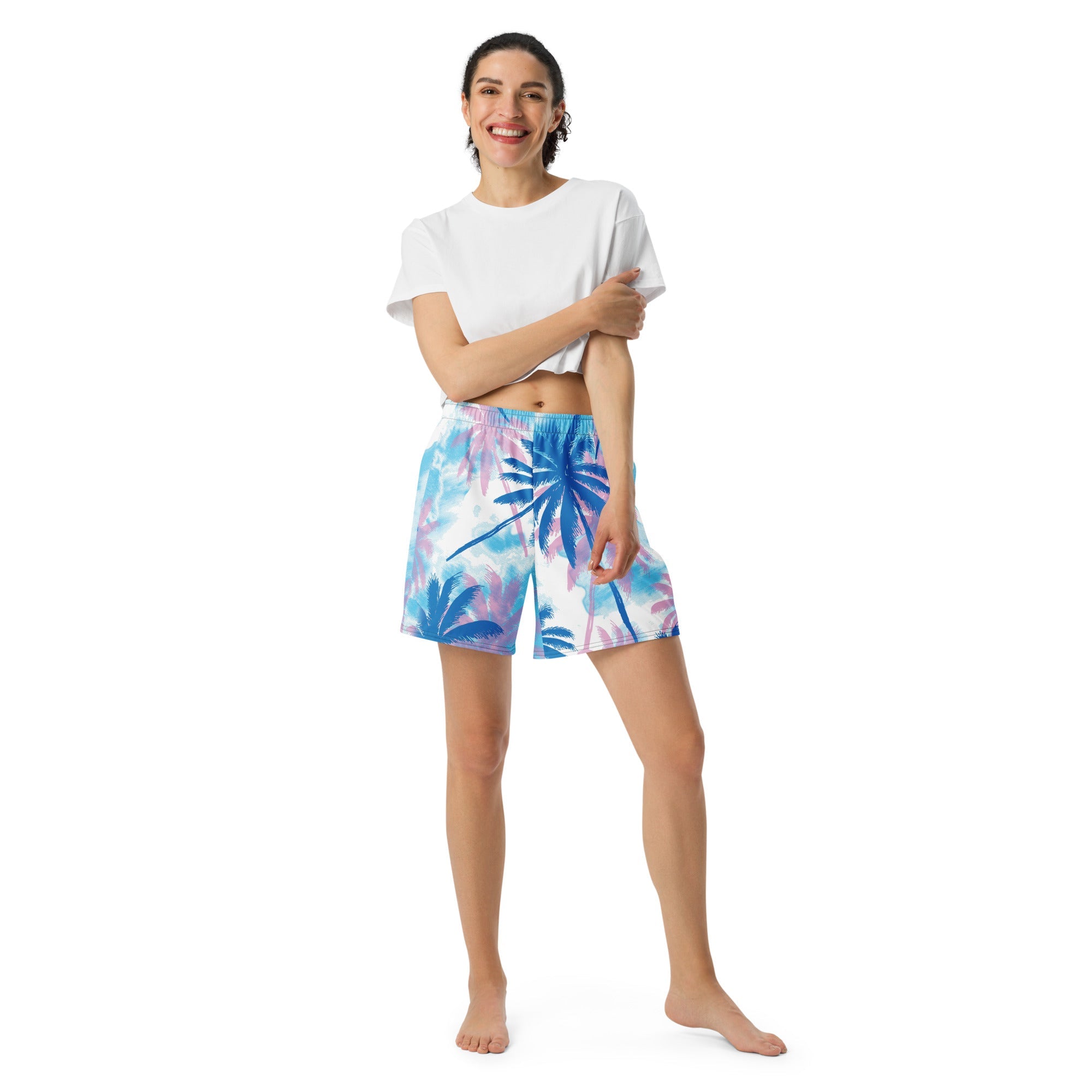 All - Over Print Unisex Athletic Long Shorts - Divine Janisal Design