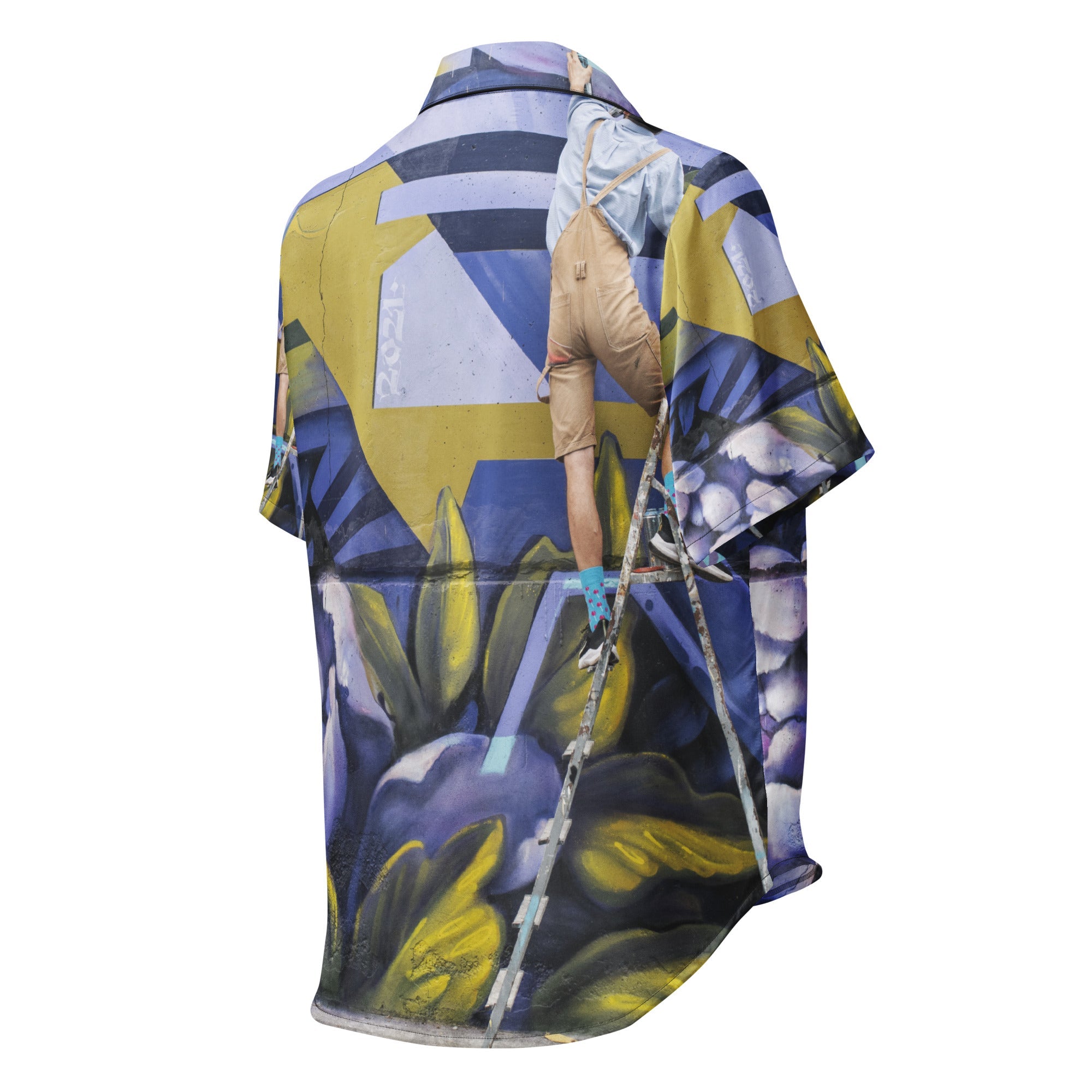All - over print women’s short sleeve pajama top - Divine Janisal Design