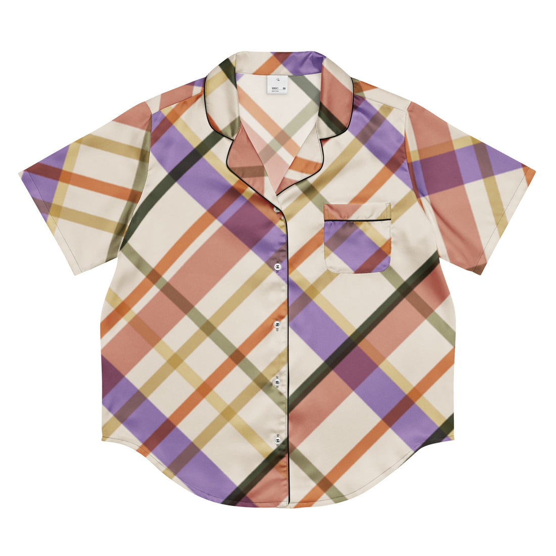 All - over print women’s short sleeve pajama top - Divine Janisal Design