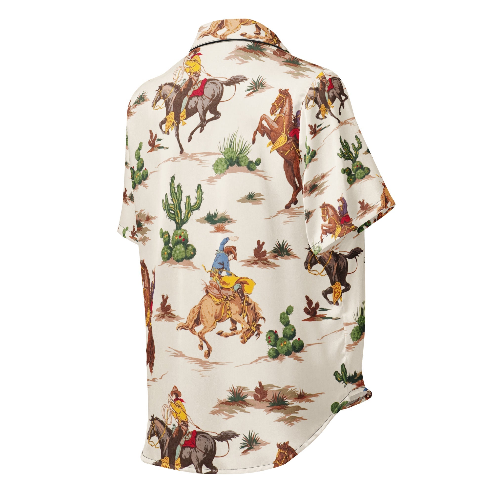 All - over print women’s short sleeve pajama top - Divine Janisal Design