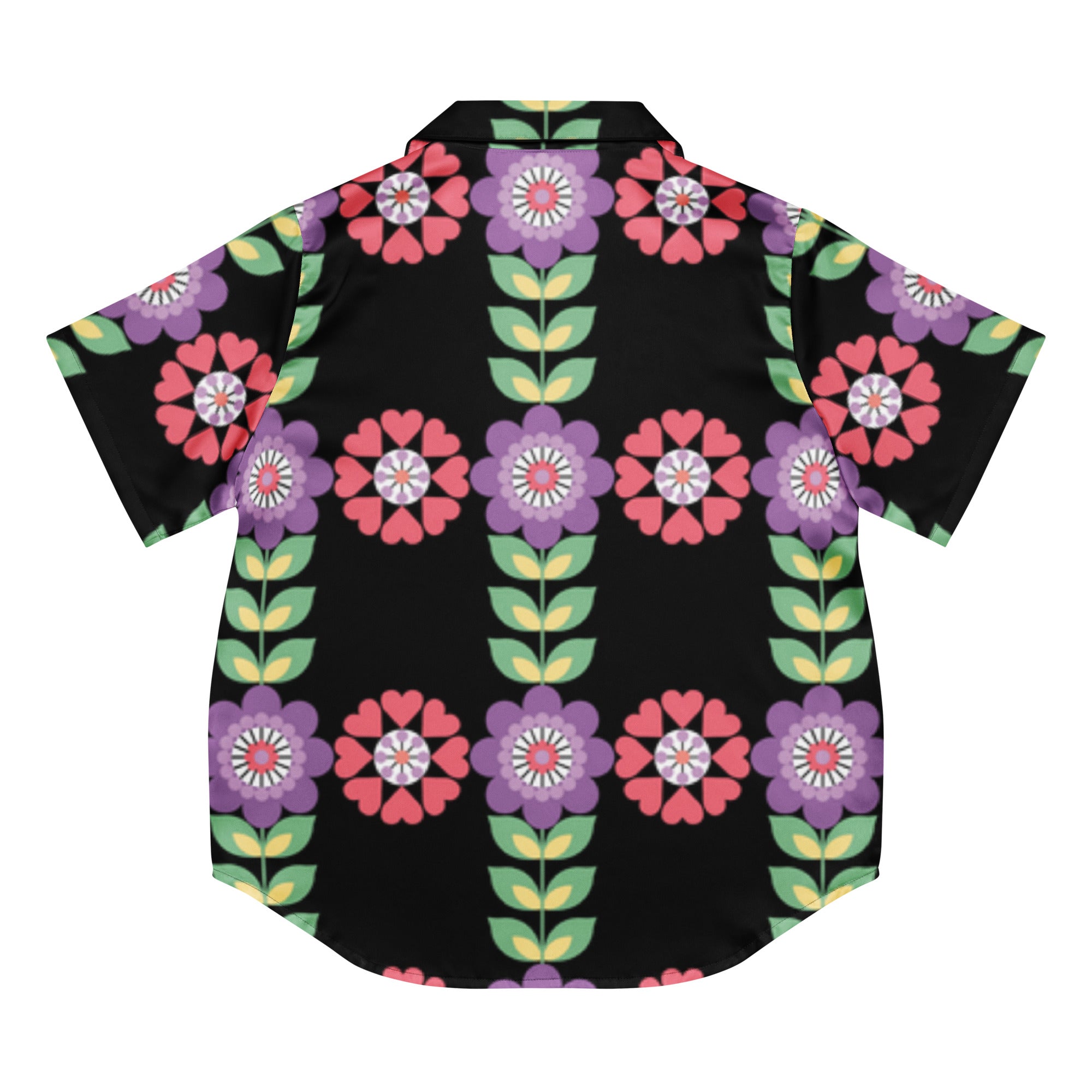 All - over print women’s short sleeve pajama top - Divine Janisal Design