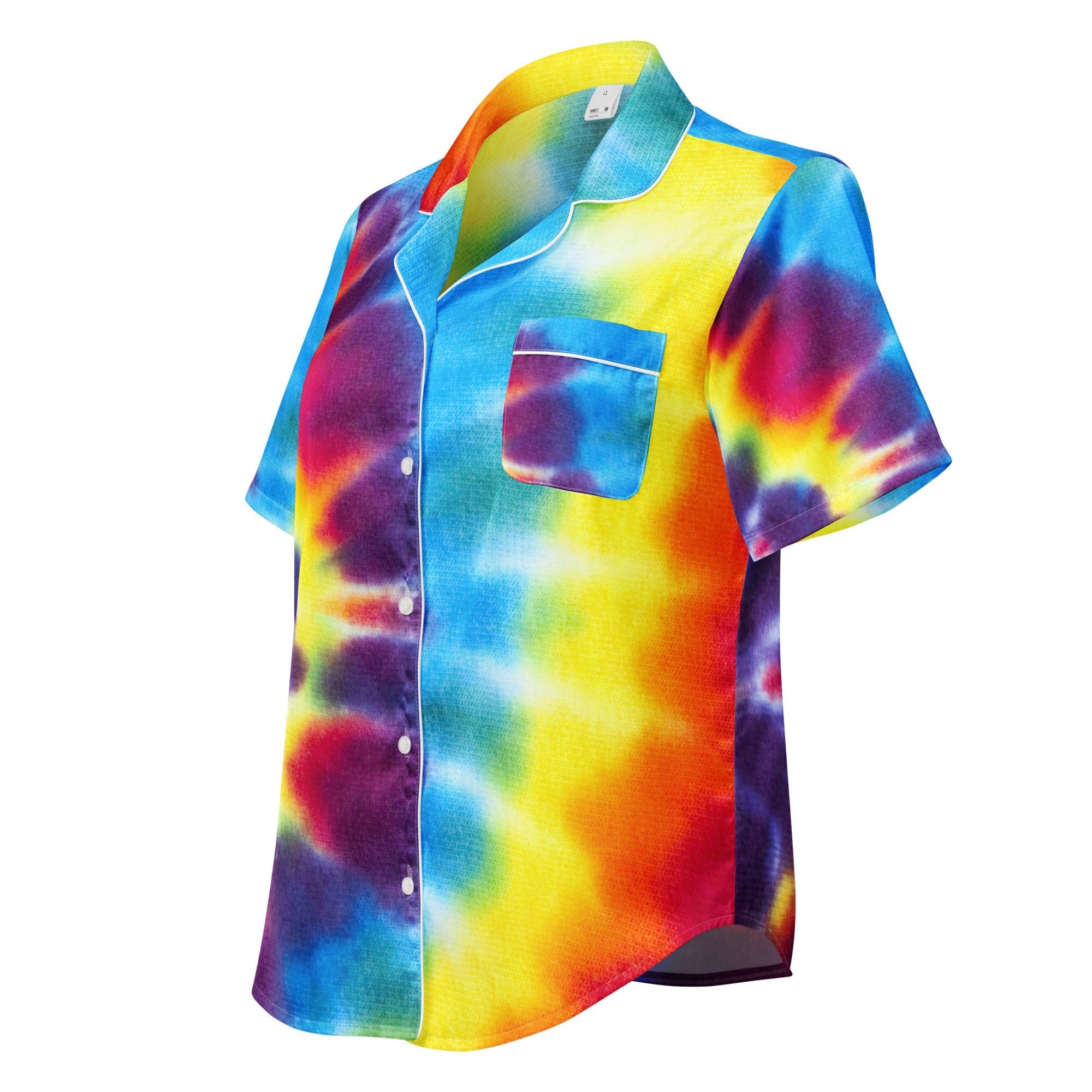 All - over print women’s short sleeve pajama top - Divine Janisal Design