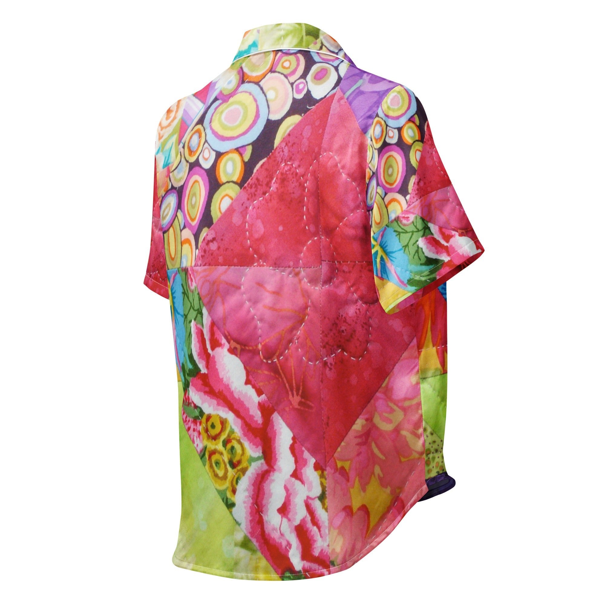 All - over print women’s short sleeve pajama top - Divine Janisal Design