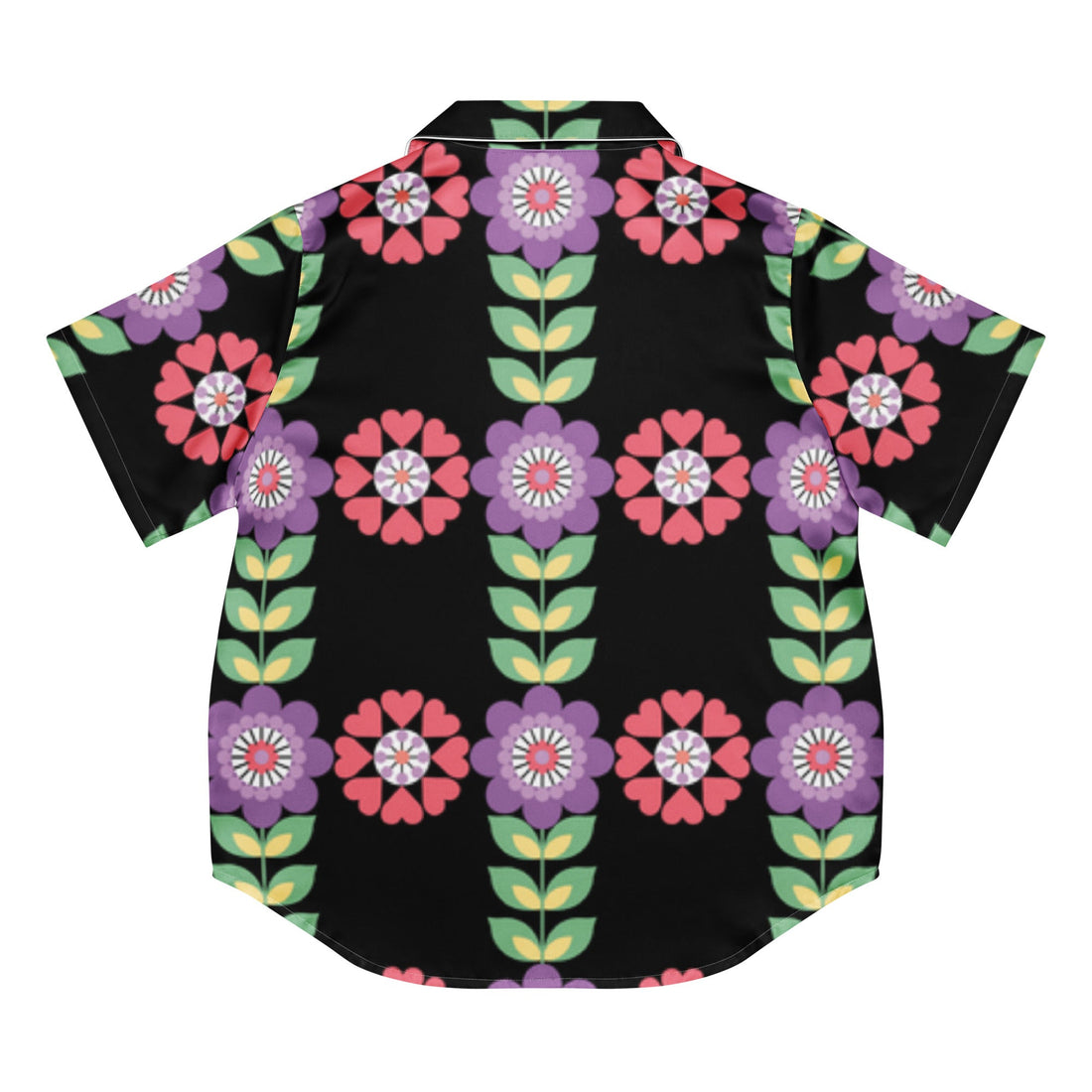 All - over print women’s short sleeve pajama top - Divine Janisal Design