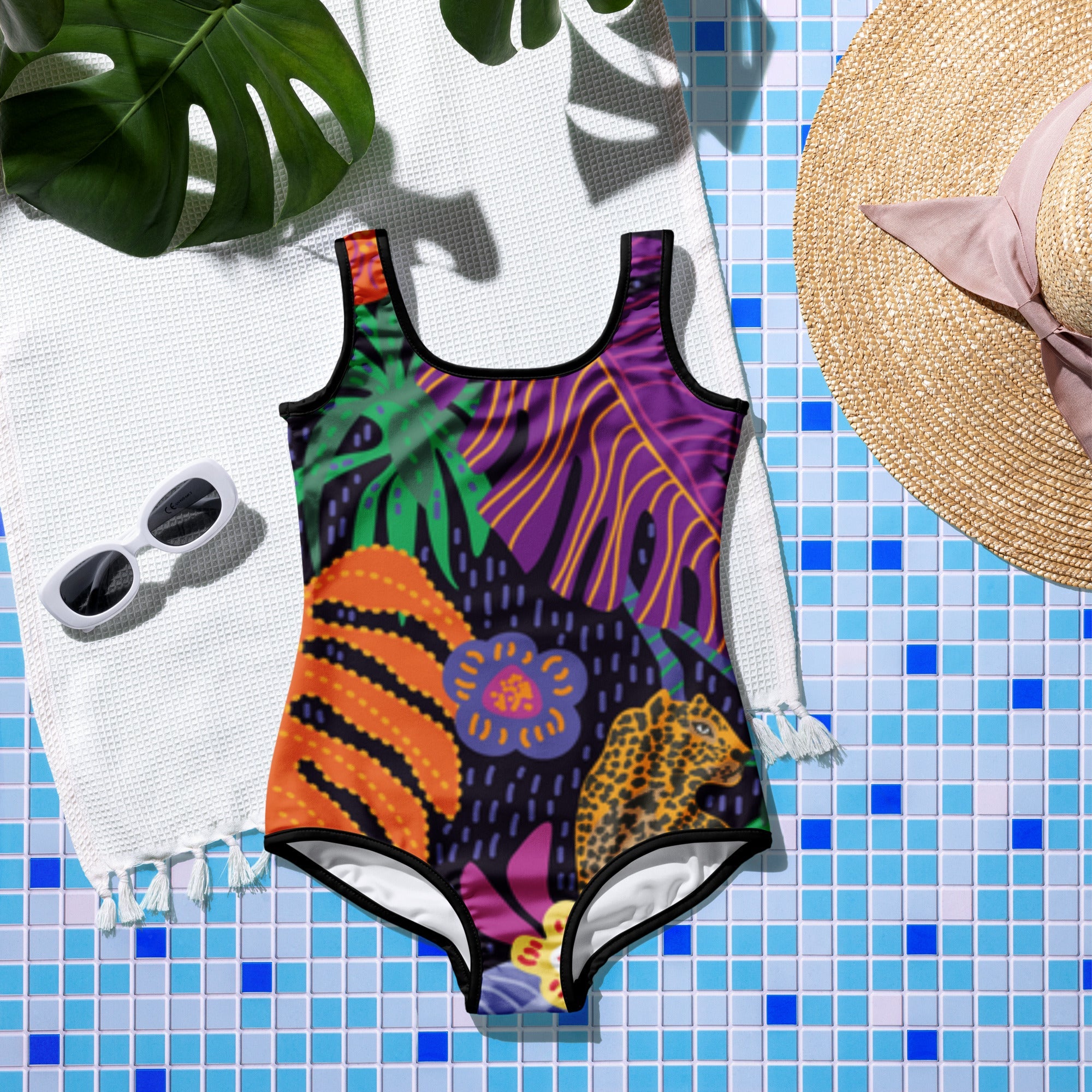 All - Over Print Youth Swimsuit - Divine Janisal Design