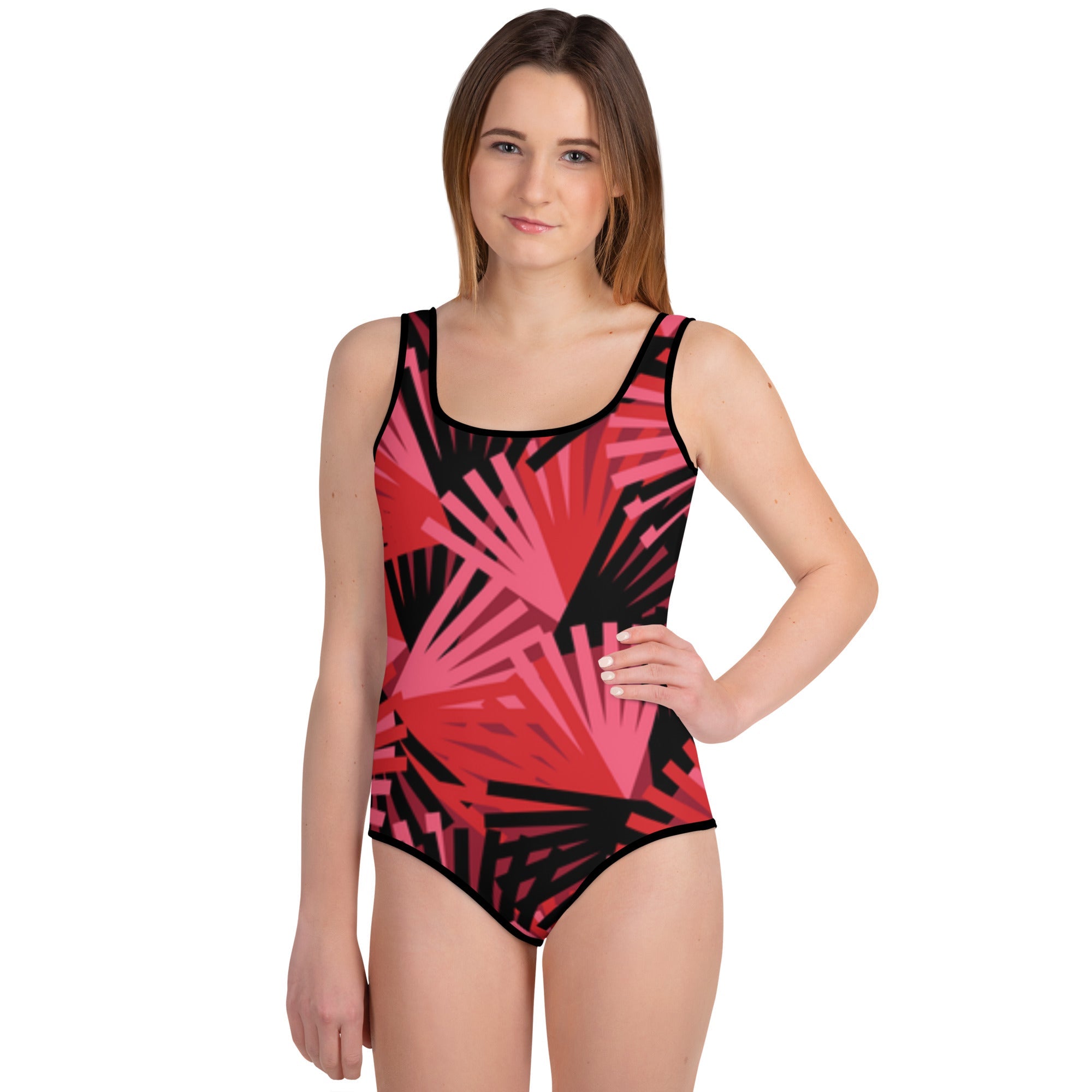 All - Over Print Youth Swimsuit - Divine Janisal Design