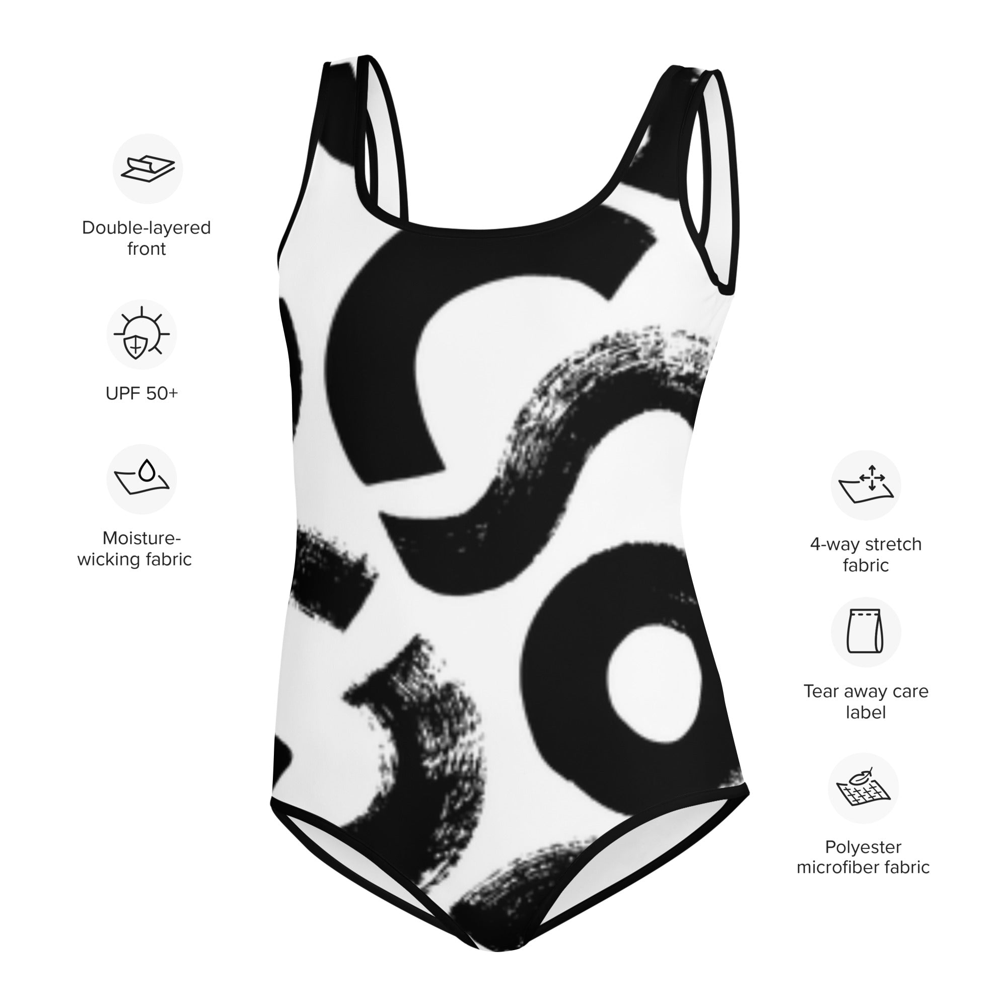 All - Over Print Youth Swimsuit - Divine Janisal Design