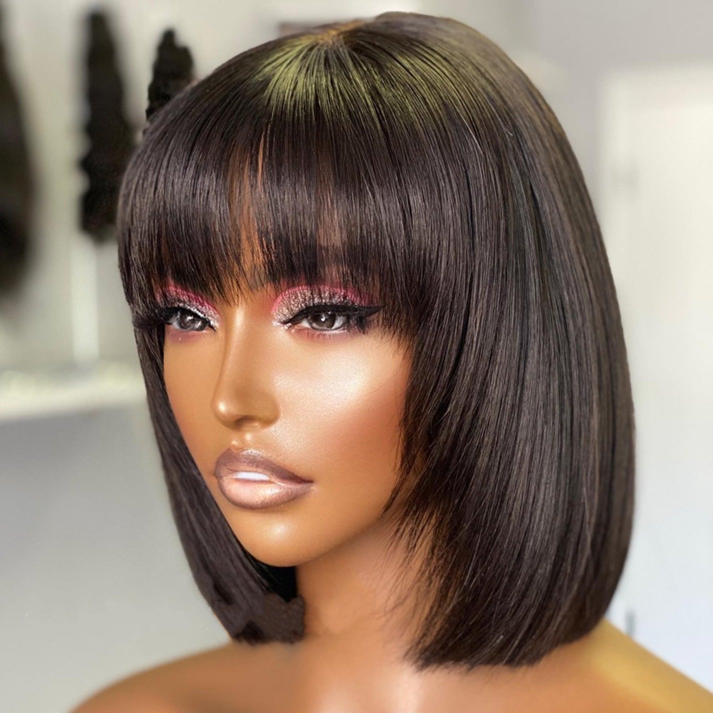 Bob Human Hair Lace Wig - Divine Janisal Design