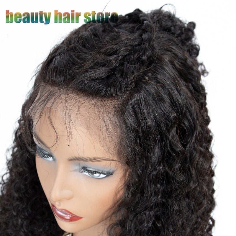 Brazilian Kinky Curly Lace Front Human Hair Wigs - Divine Janisal Design