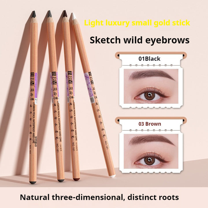 Wooden Hard Core Sweat-proof Eyebrow Pencil