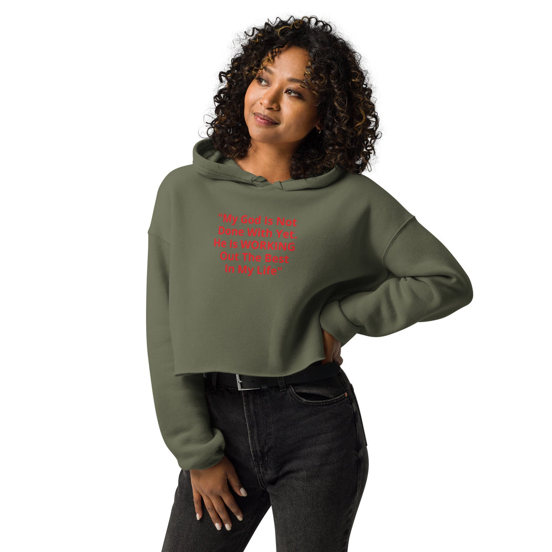 Crop Hoodie - Divine Janisal Design