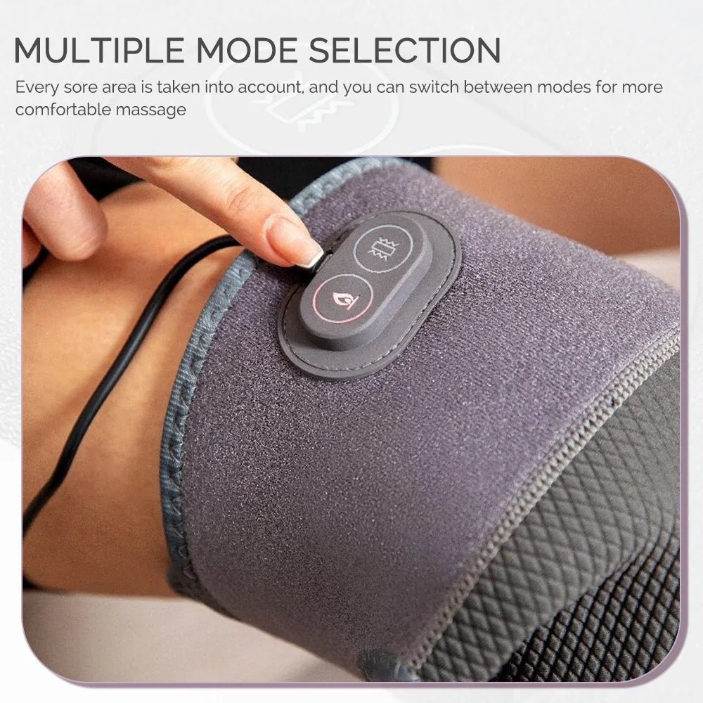 Electric Knee Massager Shoulder Elbow Massager 3 Modes Vibration Knee Massager Knee Relaxation Air Pressure Kneading Massage - Divinique