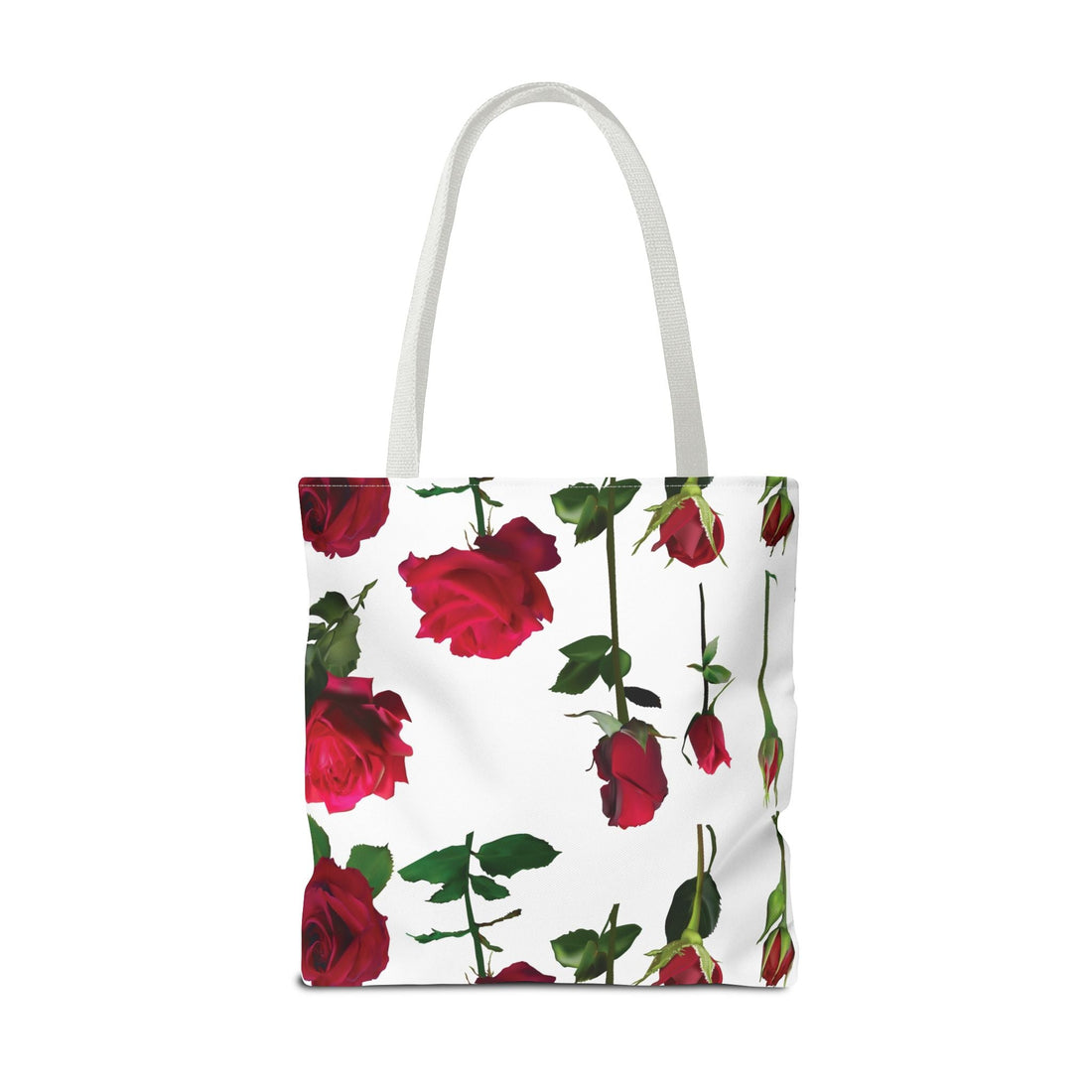 Elegant Floral Tote Bag, Rose Design, Reusable Shopping Bag, Perfect Gift for Gardeners, Mother's Day, Eco - Friendly - Divine Janisal Design