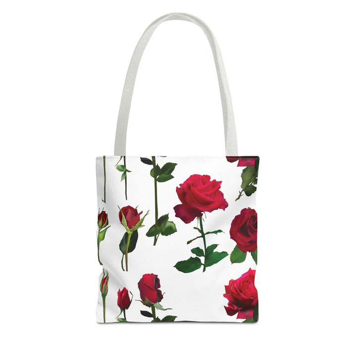 Elegant Floral Tote Bag, Rose Design, Reusable Shopping Bag, Perfect Gift for Gardeners, Mother's Day, Eco - Friendly - Divine Janisal Design