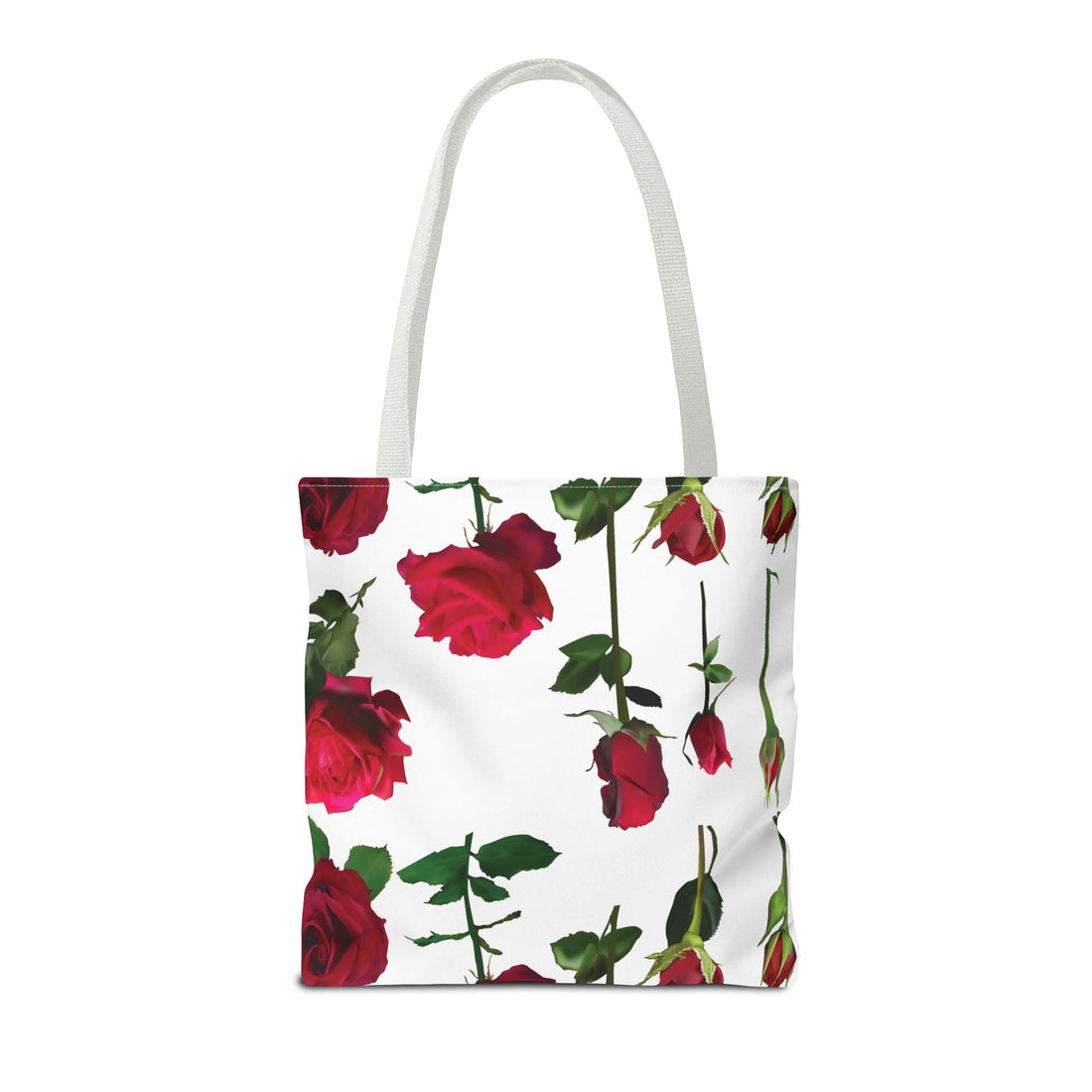 Elegant Floral Tote Bag, Rose Design, Reusable Shopping Bag, Perfect Gift for Gardeners, Mother's Day, Eco - Friendly - Divine Janisal Design
