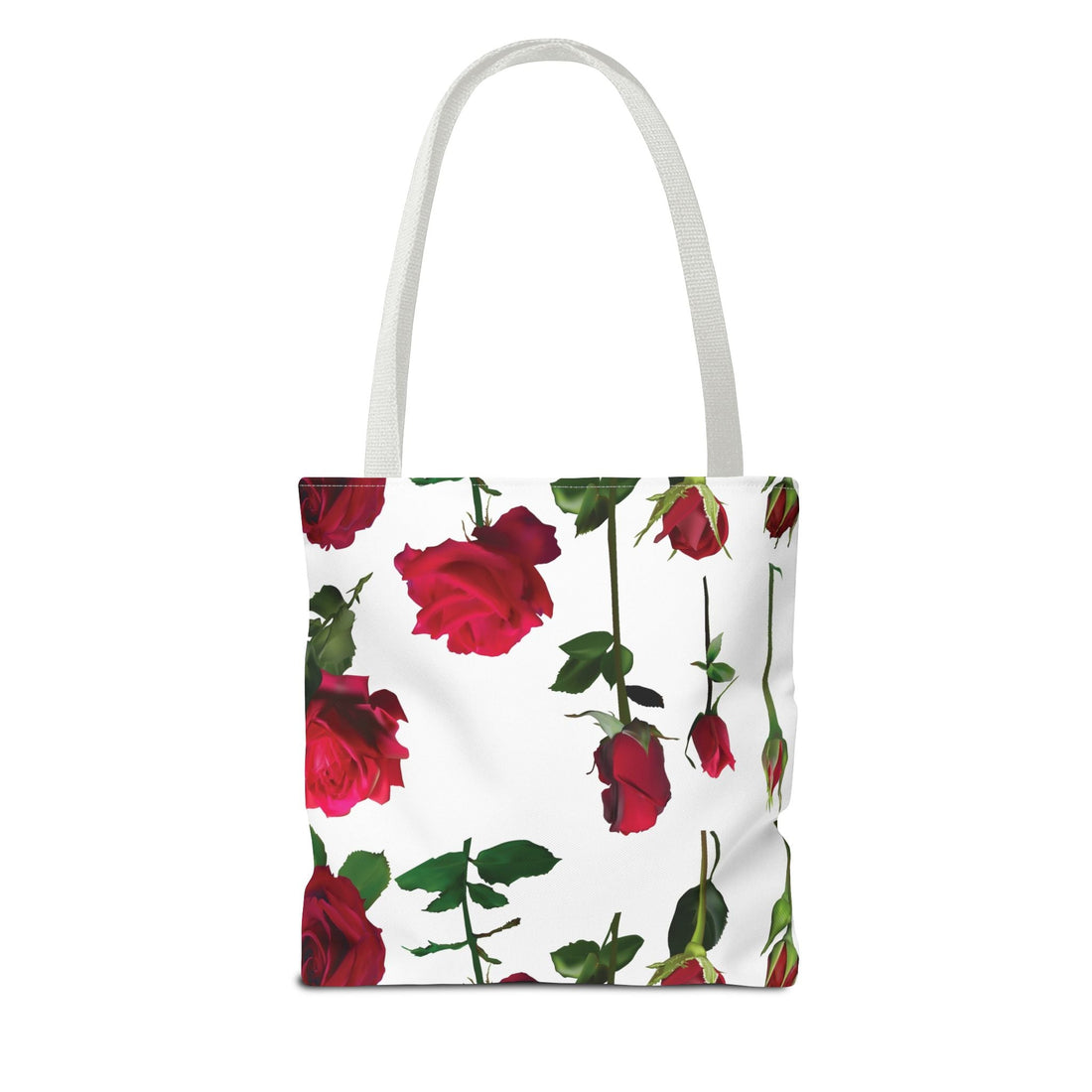 Elegant Floral Tote Bag, Rose Design, Reusable Shopping Bag, Perfect Gift for Gardeners, Mother's Day, Eco - Friendly - Divine Janisal Design