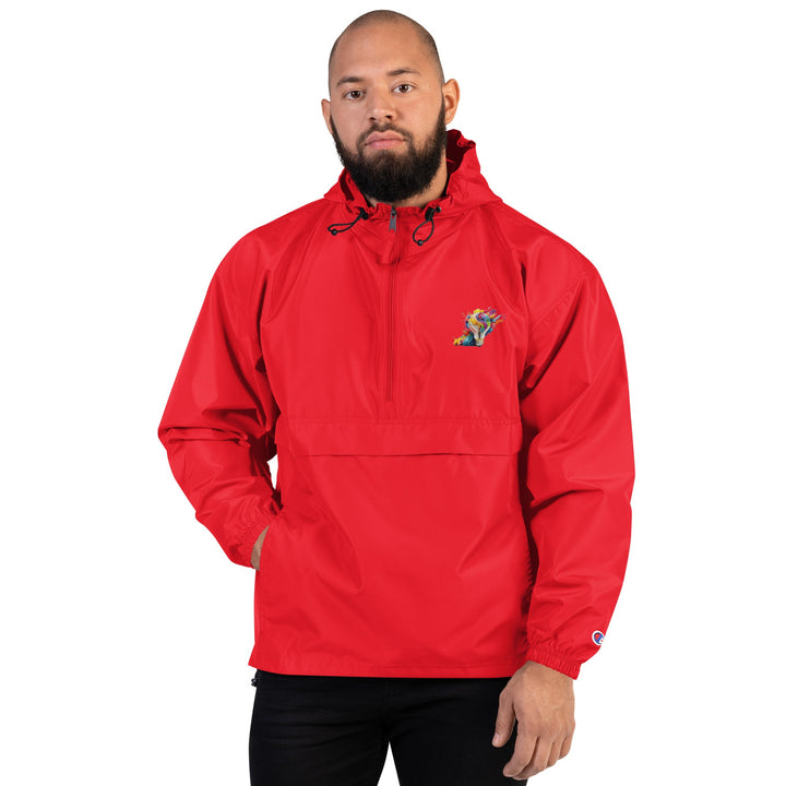 Embroidered Champion Packable Jacket - Divine Janisal Design