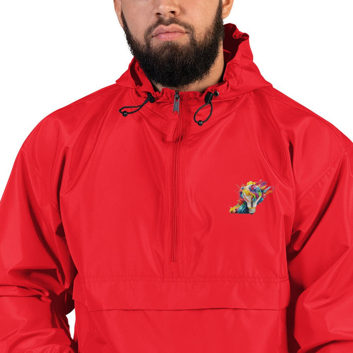 Embroidered Champion Packable Jacket - Divine Janisal Design