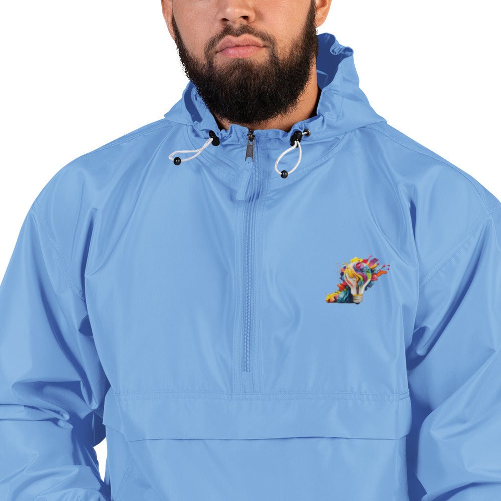 Embroidered Champion Packable Jacket - Divine Janisal Design